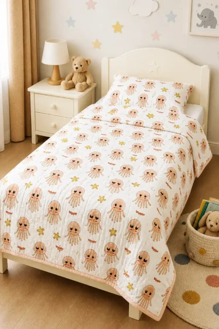 Arth-wali Handblock Ocean Octopus Joy Kids Dohar